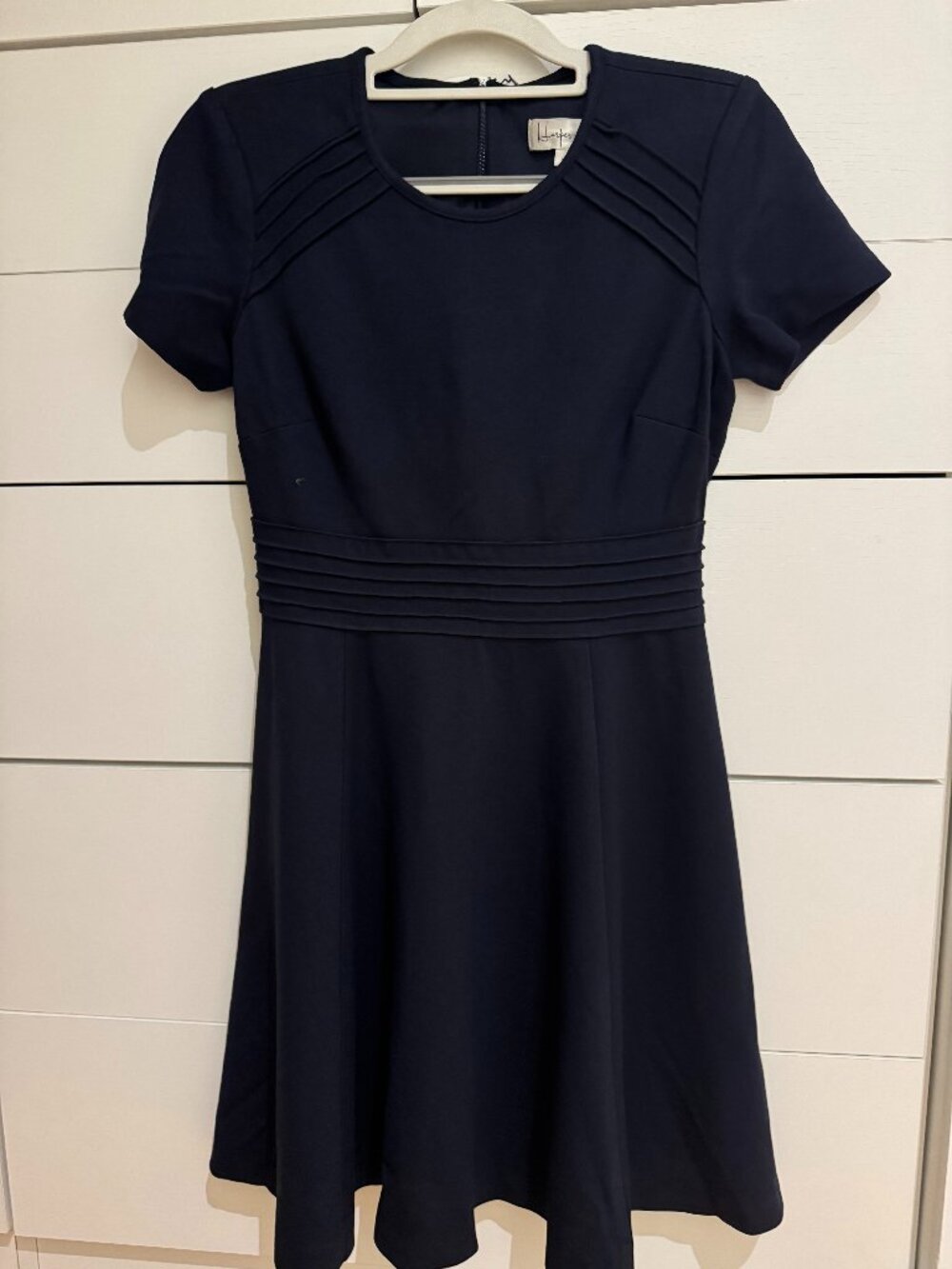 Harper Rose Navy Fit and Flare Dress Size 4P